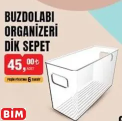 BUZDOLABI ORGANİZERİ DİK SEPET